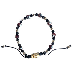 EYE AND BEADS BRACELET