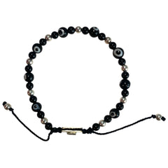 EYE AND BEADS BRACELET