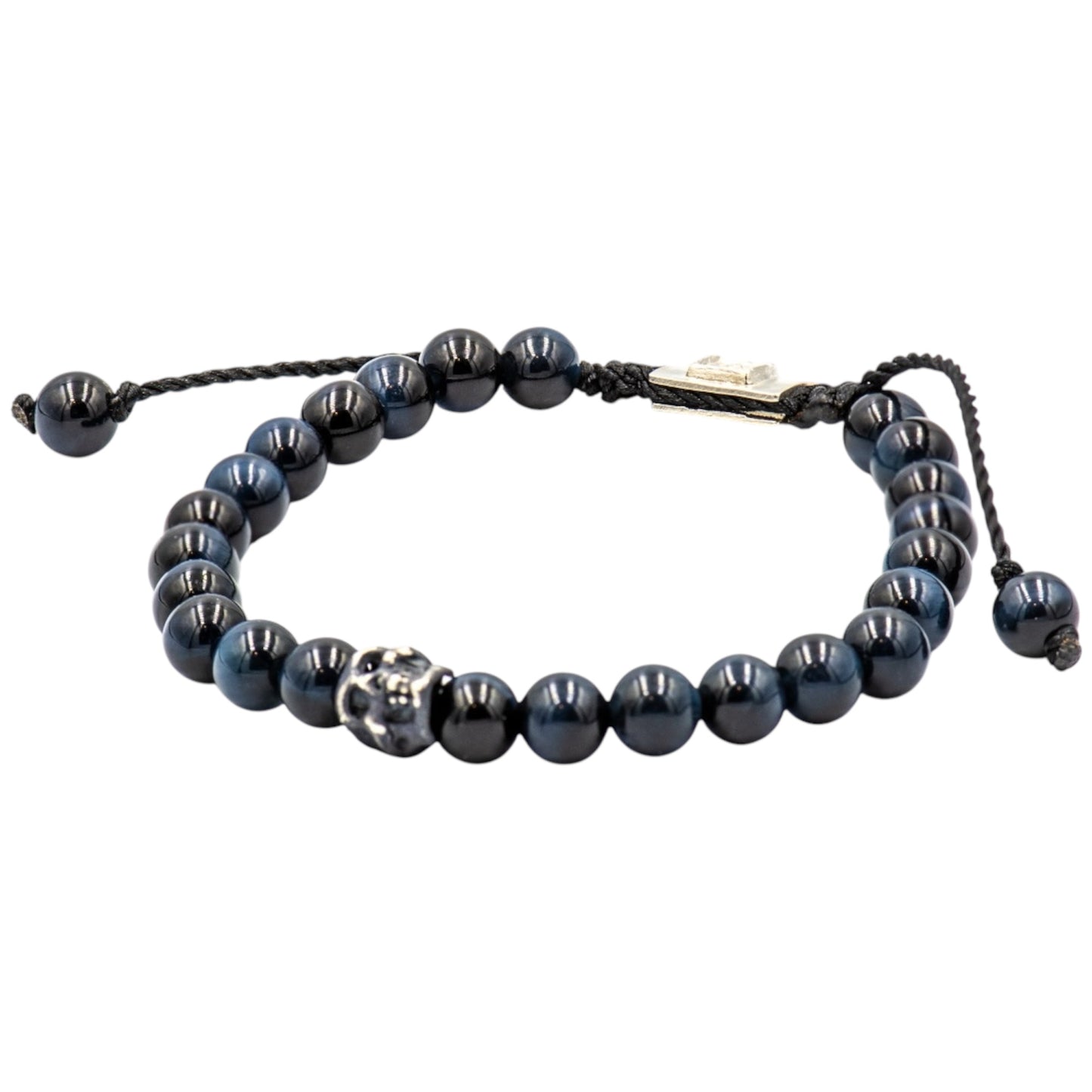 ONE SKULL OJO DE TIGRE GRIS BRACELET
