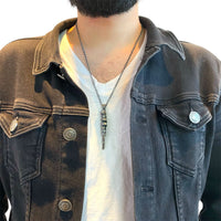 SILVER ROPE PENDANT
