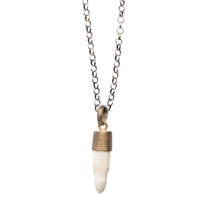 WHITE CROCODILE TOOTH