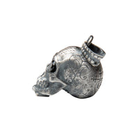 HEART CARVED SKULL PENDANT