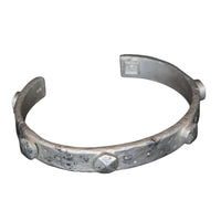 SILVER RIVETS CUFF