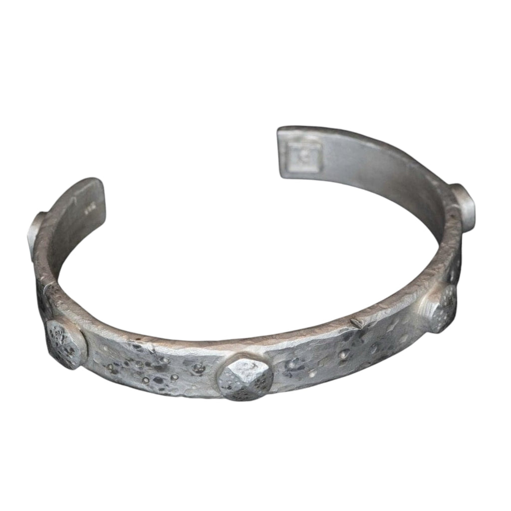 SILVER RIVETS CUFF