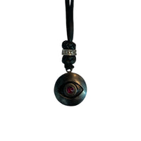 LEATHER AMULET EYE STONE