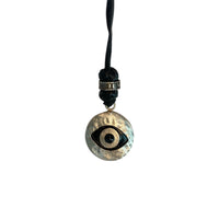 LEATHER AMULET EYE STONE