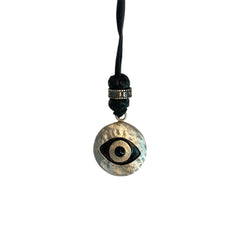 LEATHER AMULET EYE STONE