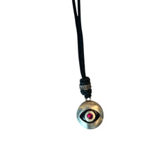 LEATHER AMULET EYE STONE