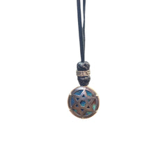 LEATHER AMULET 3D STAR