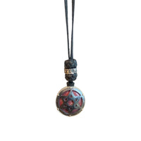 LEATHER AMULET 3D STAR