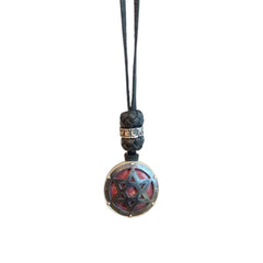 LEATHER AMULET 3D STAR