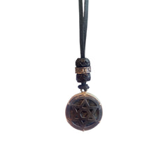 LEATHER AMULET 3D STAR