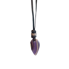 STONE LEATHER NECKLACE AGATHA