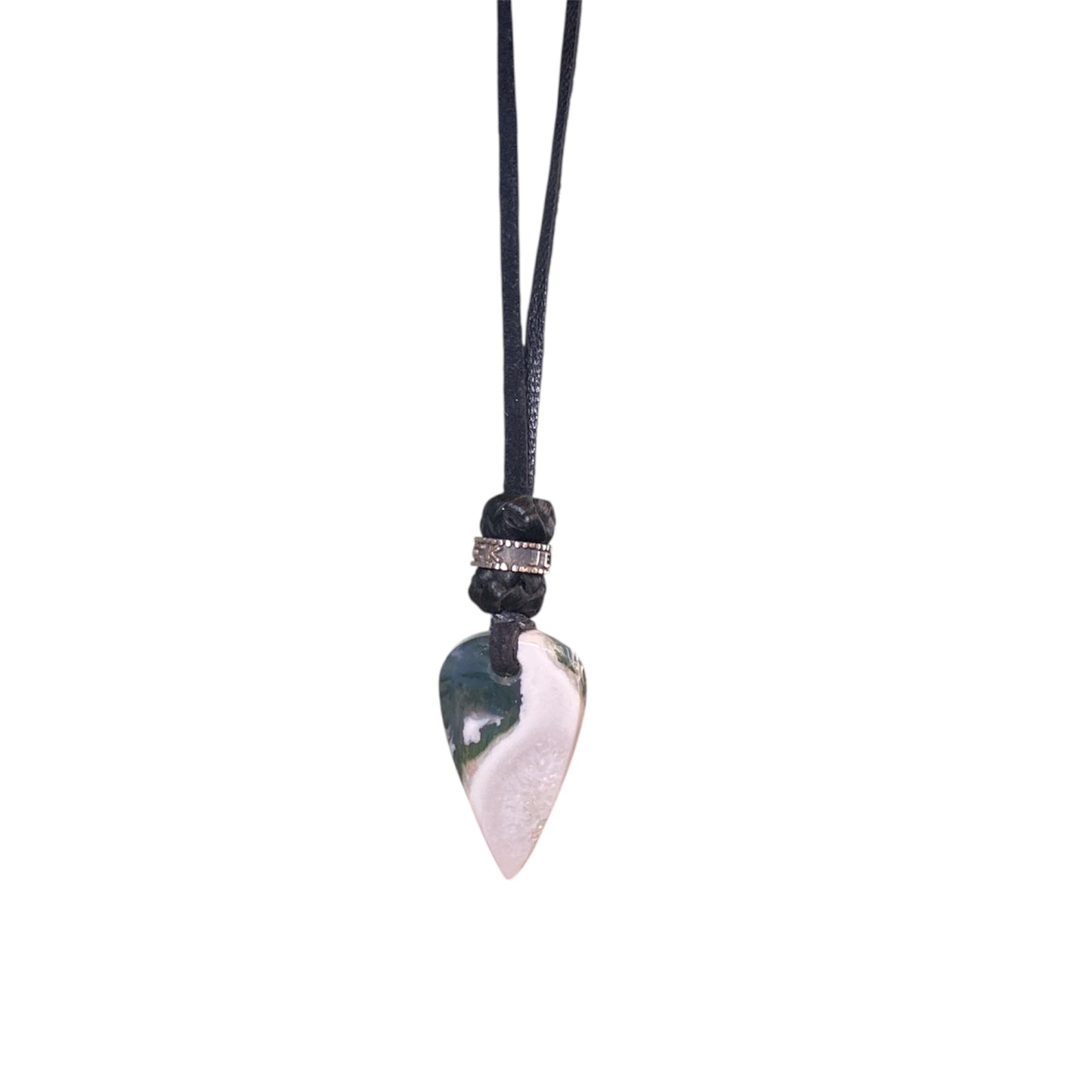 STONE LEATHER NECKLACE AGATHA