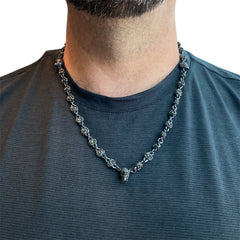 ROSE SKULL NECKLACE
