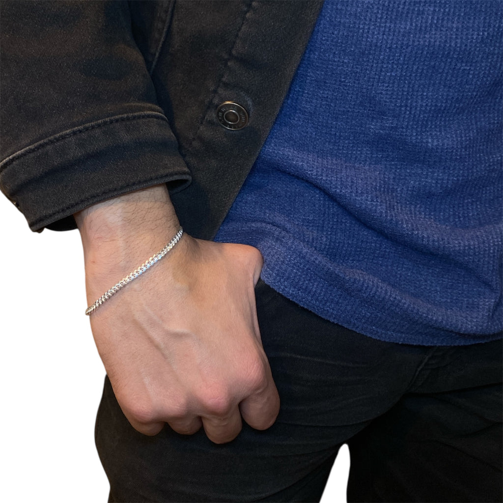 LINKED BRACELET 4MM 19CM