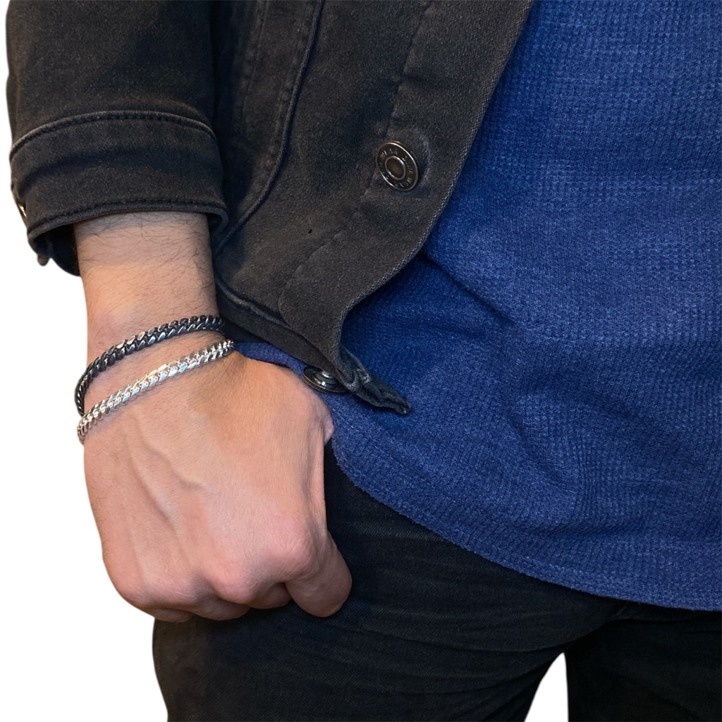 LINKED BRACELET 6MM 22CM