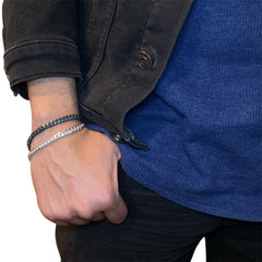 LINKED BRACELET 6MM 22CM