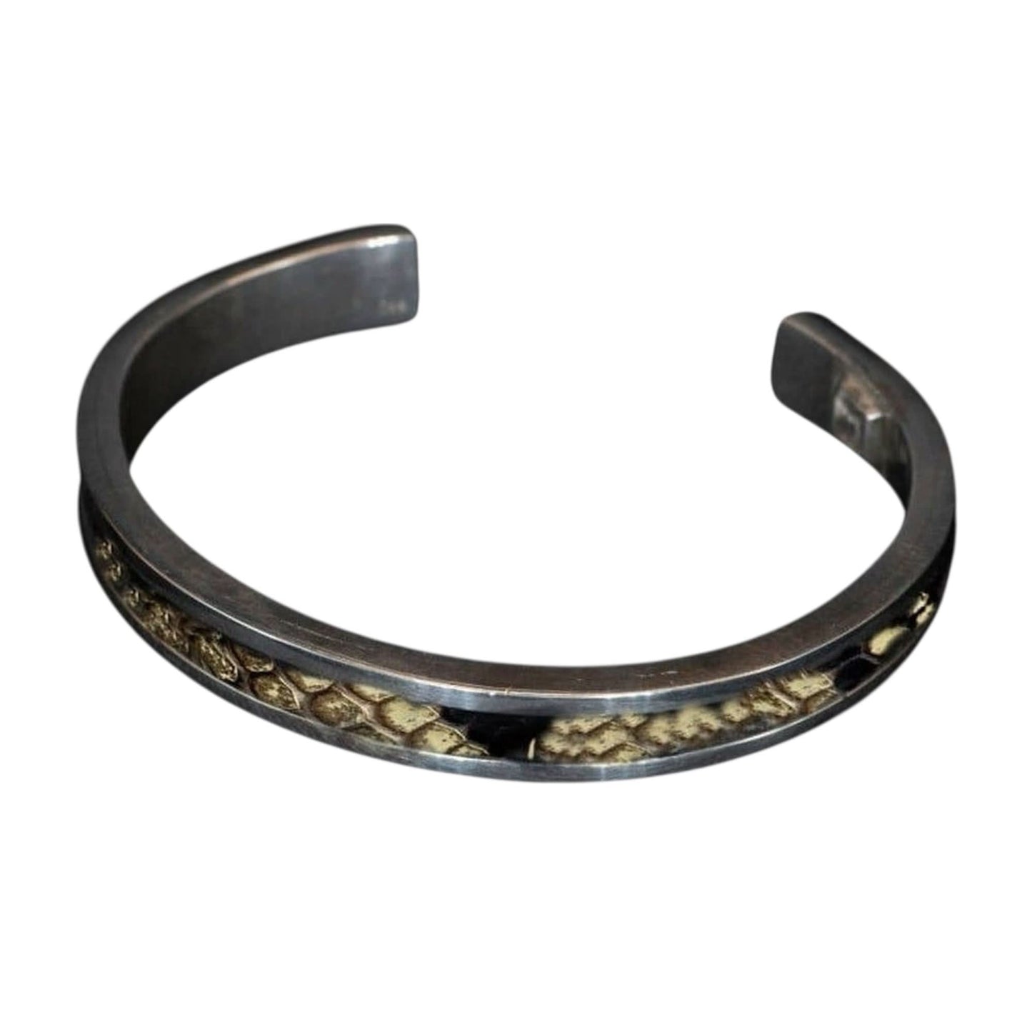 BROWN SNAKE SKIN CUFF