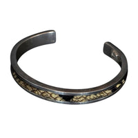 BROWN SNAKE SKIN CUFF