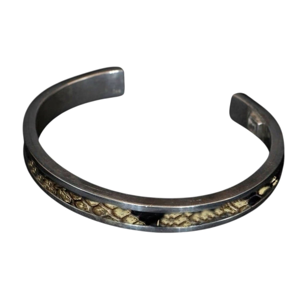 BROWN SNAKE SKIN CUFF