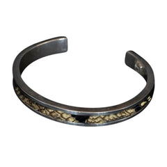 BROWN SNAKE SKIN CUFF