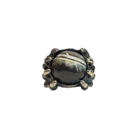 SKULL HAND STONE RING
