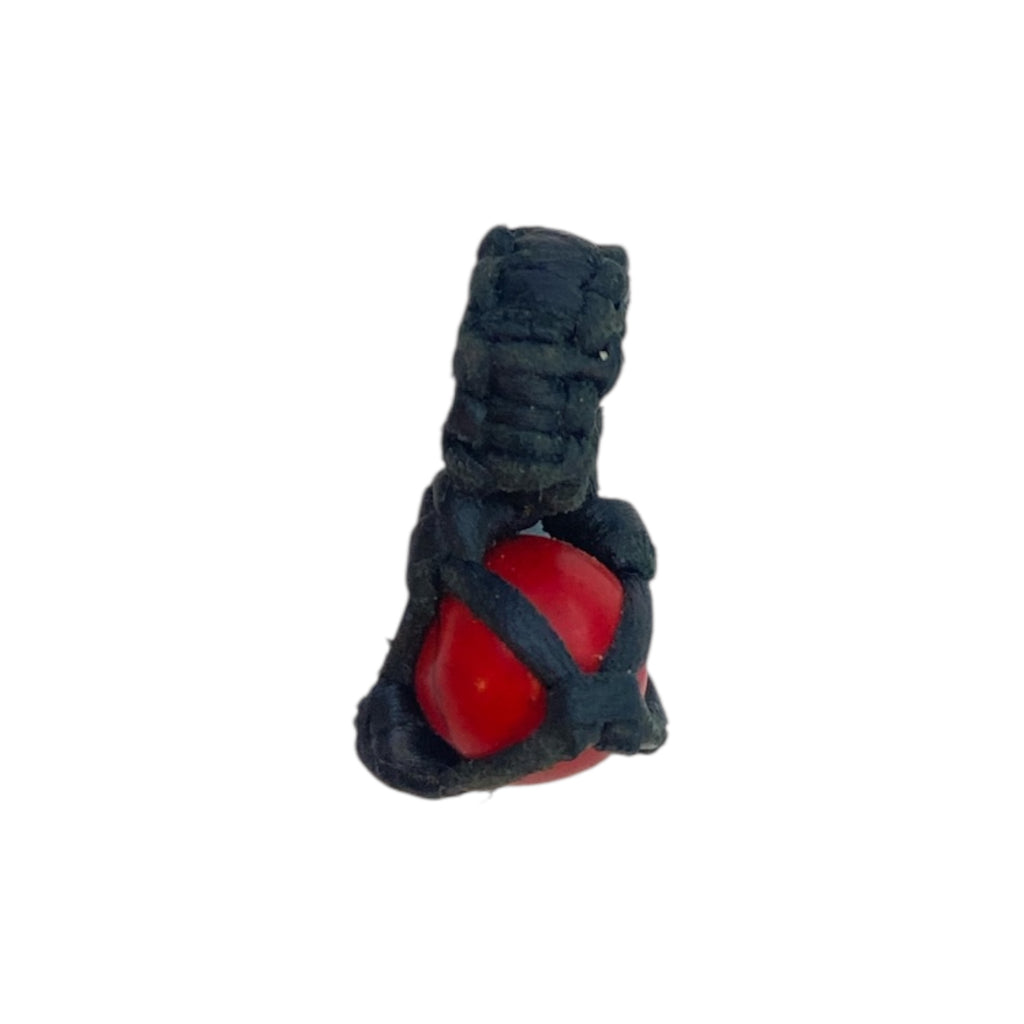 STONE LEATHER PENDANT