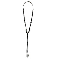 LONG LEATHER NECKLACE