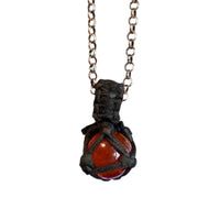 STONE LEATHER PENDANT