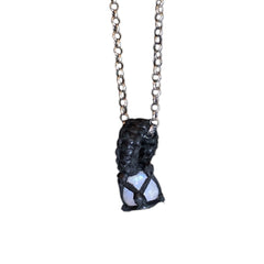 STONE LEATHER PENDANT