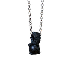 STONE LEATHER PENDANT
