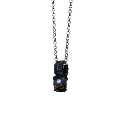 STONE LEATHER PENDANT
