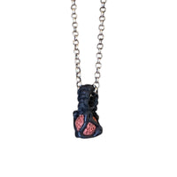 STONE LEATHER PENDANT