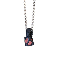 STONE LEATHER PENDANT
