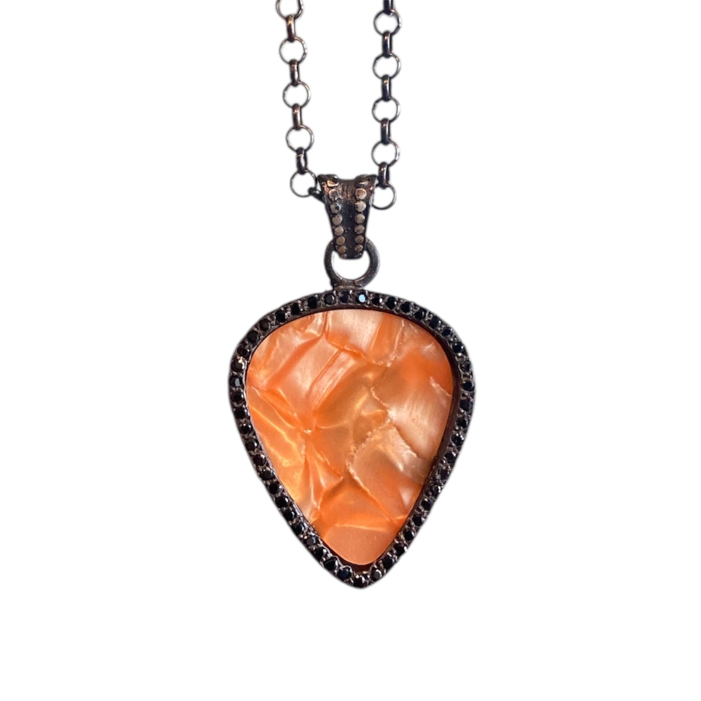 RJ GUITAR PICK ZIRCONIA NEGRA NARANJA