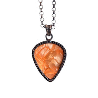 RJ GUITAR PICK ZIRCONIA NEGRA NARANJA