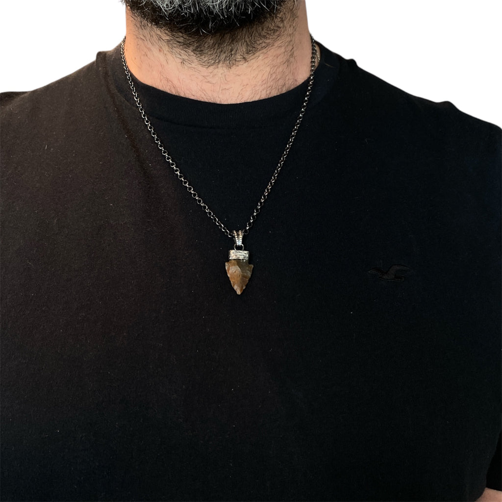 STONE ANCIENT ARROWHEAD PENDANT