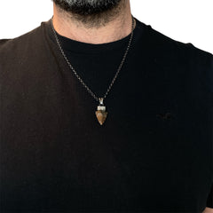 STONE ANCIENT ARROWHEAD PENDANT