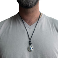 LEATHER AMULET 3D STAR