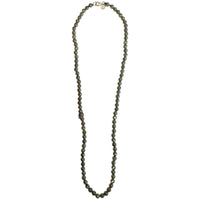 ONE SKULL FLAKED PIRITE NECKLACE