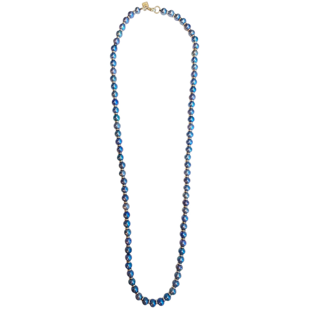 SWEETWATER BLUE PEARL DONUT NECKLACE