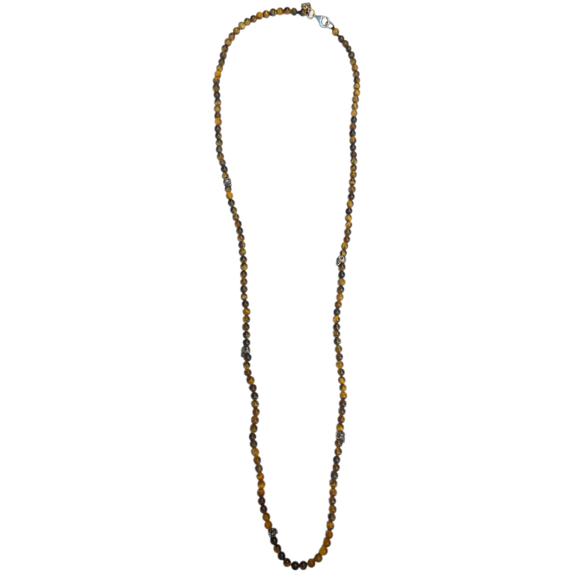 5 SKULLS TIGER EYE MATTE