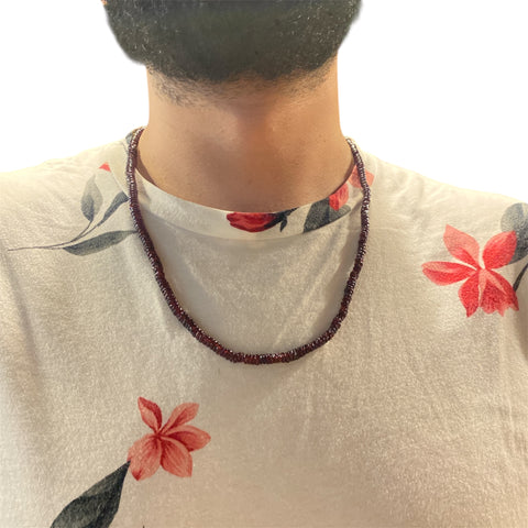 CIRCLE GRANATE NECKLACE