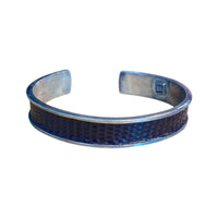DARK BROWN SNAKE SKIN CUFF