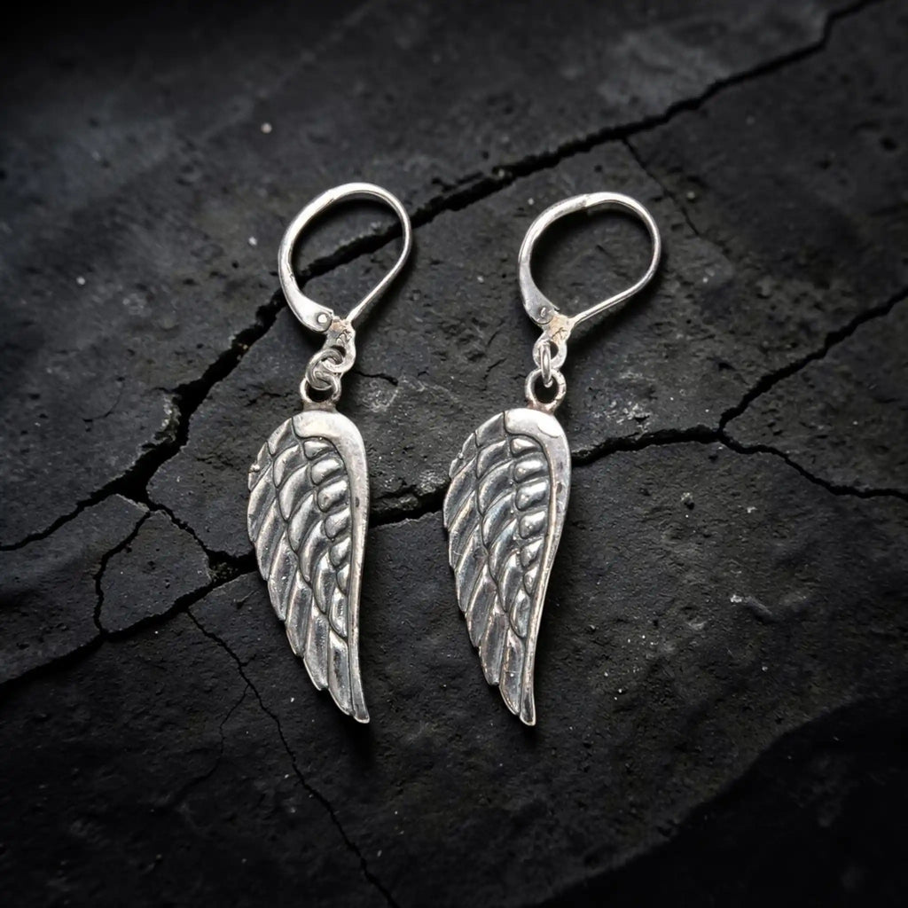 ROCKSTAR  ANGEL WINGS EARRINGS