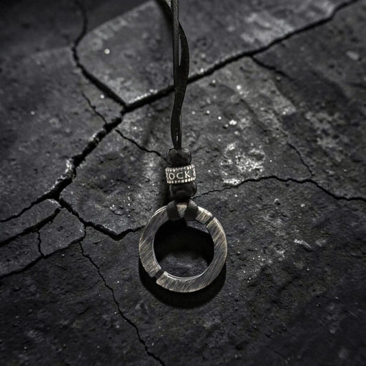 LABYRINTH LEATHER NECKLACE