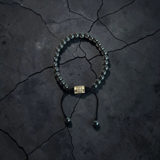 SILVER HEMATITE BRACELET