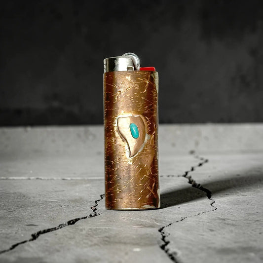 LIGHTER CASE BRONZE HORN
