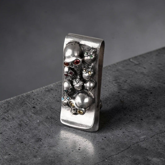 ROCKSTAR MONEY CLIP (CON RUBIS, TOPACIO, ZAFIRO Y TURMALINA)